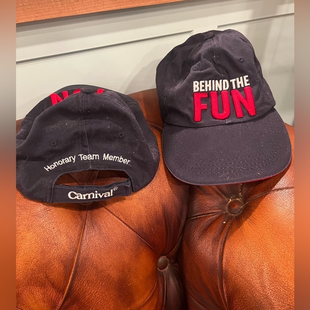 Carnival “Behind the Fun” ball cap x2